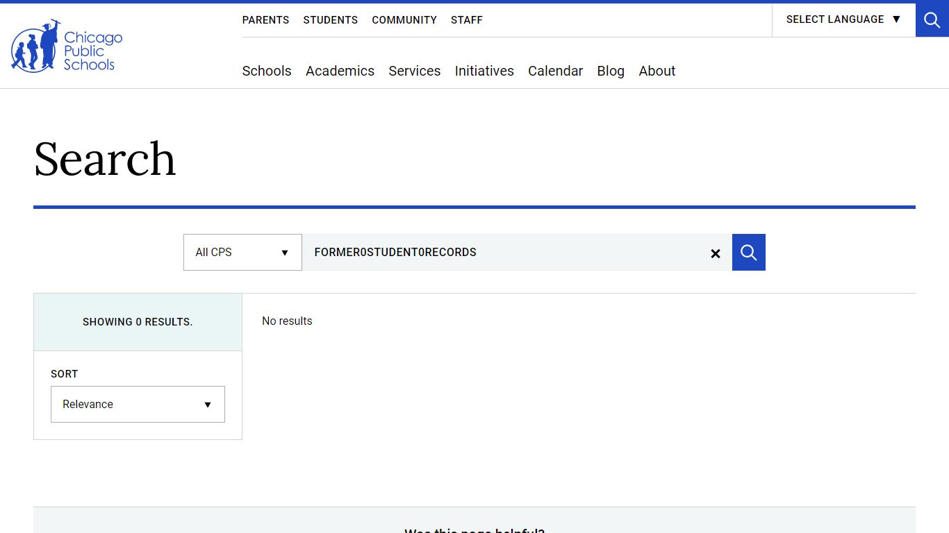 Search | Chicago Public Schools